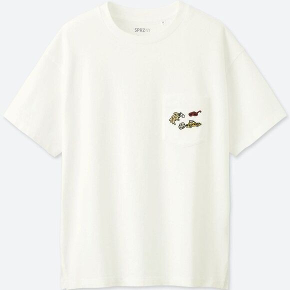 Uniqlo x Timothy Goodman SPRZNY White Pocket Tee - Picture 1 of 6